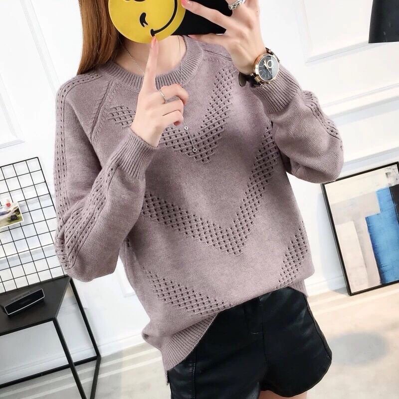 ÁO LEN LÔNG MỊN PHỐI VIỀN V