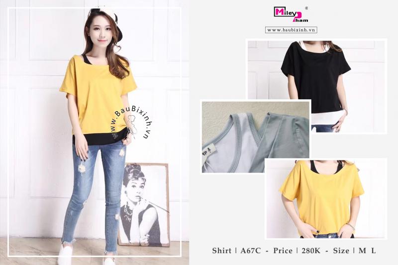 ÁO COTTON SIÊU NHẸ HỞ VAI CỔ TRÒN