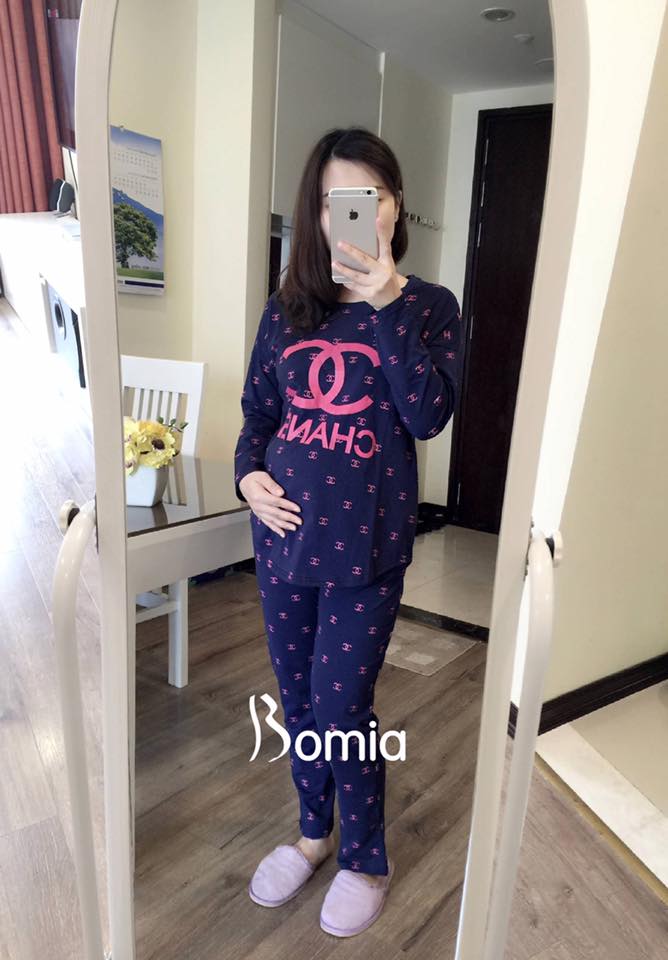 BỘ BẦU COTON PINK CHỮ X