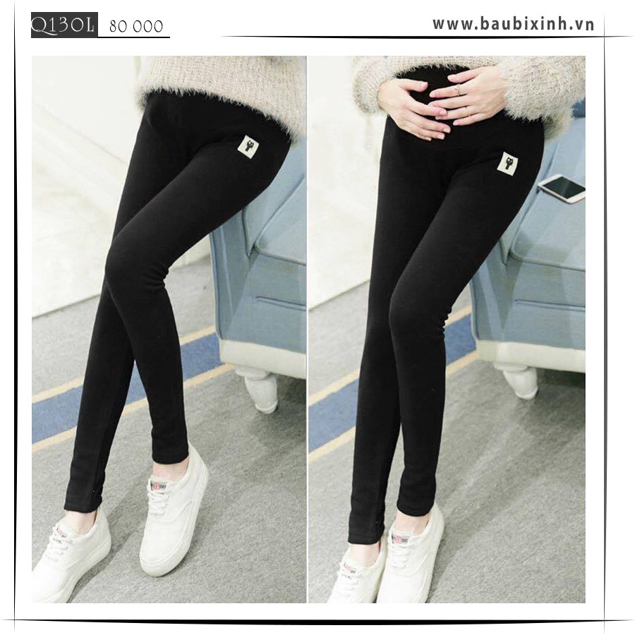 QUẦN BẦU LEGGING LEN MÈO