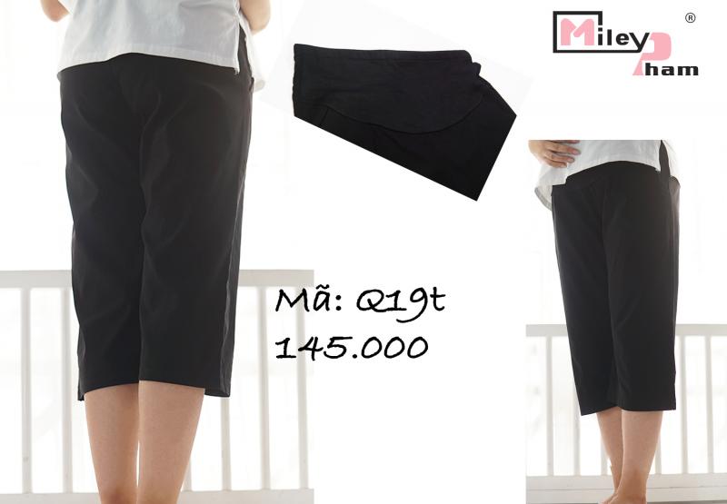 QUẦN NGỐ BẦU THÔ ĐEN TRƠN BIGSIZE 59-01