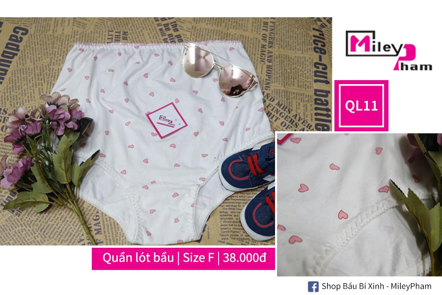 QUẦN LÓT TIM HỒNG VIỀN REN HÔNG CẠP CAO BIG SIZE