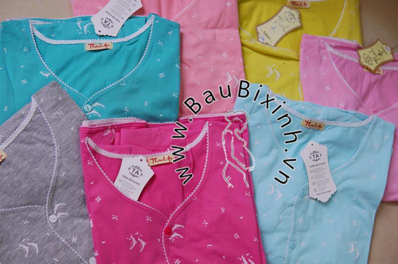 BỘ SAU SINH COTTON MỀM CÁ HEO CỔ TIM