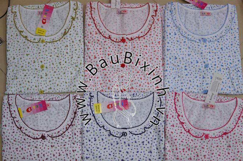 BỘ SAU SINH COTTON MỀM HOA NỤ CỔ VIỀN