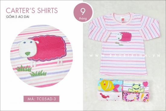 CARTER'S PANTS (1 SET GỒM 5 ÁO DÀI)