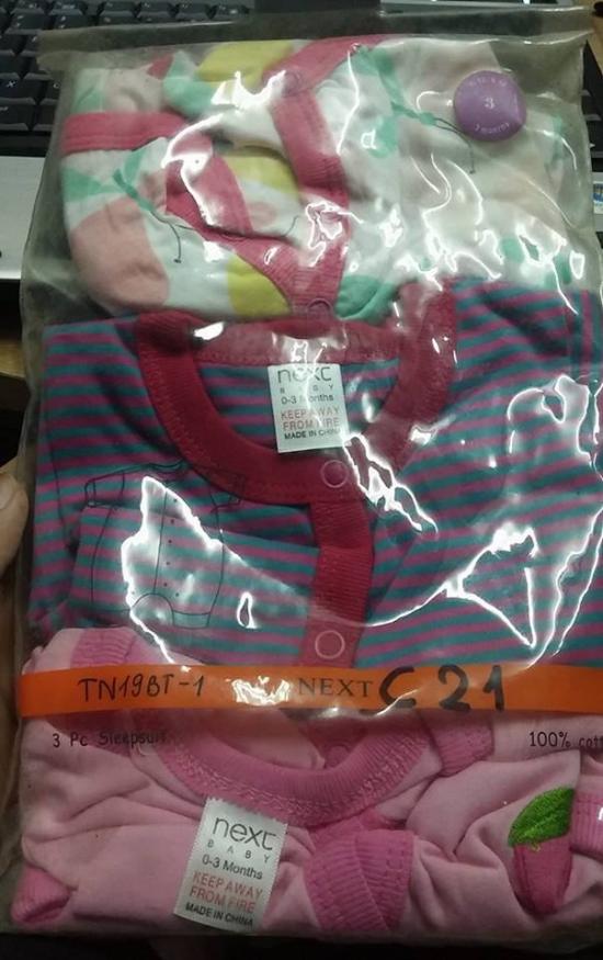 NEXT BABY ( SET 3 BỘ BODY CỘC TAY)