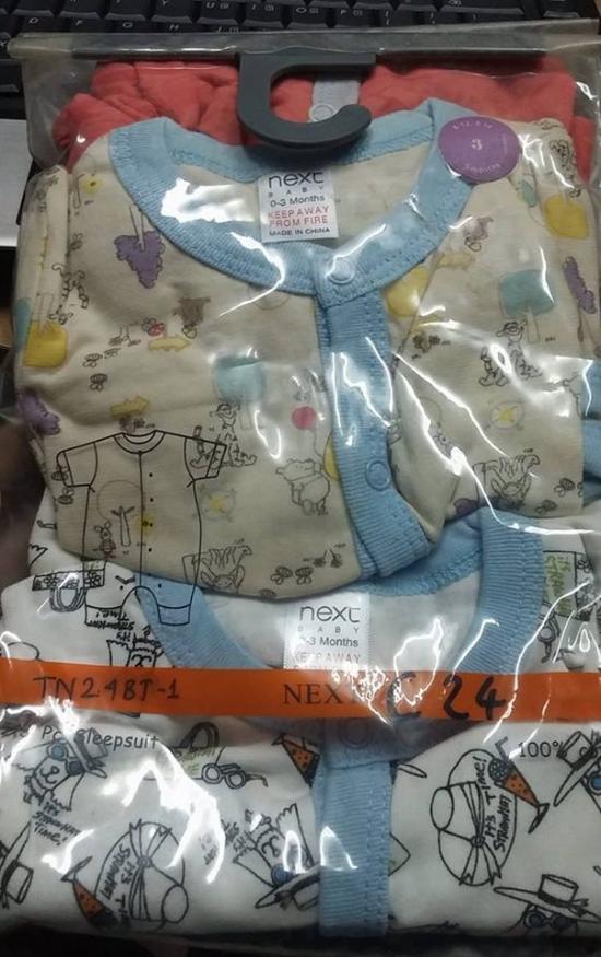 NEXT BABY ( SET 3 BỘ BODY CỘC TAY)