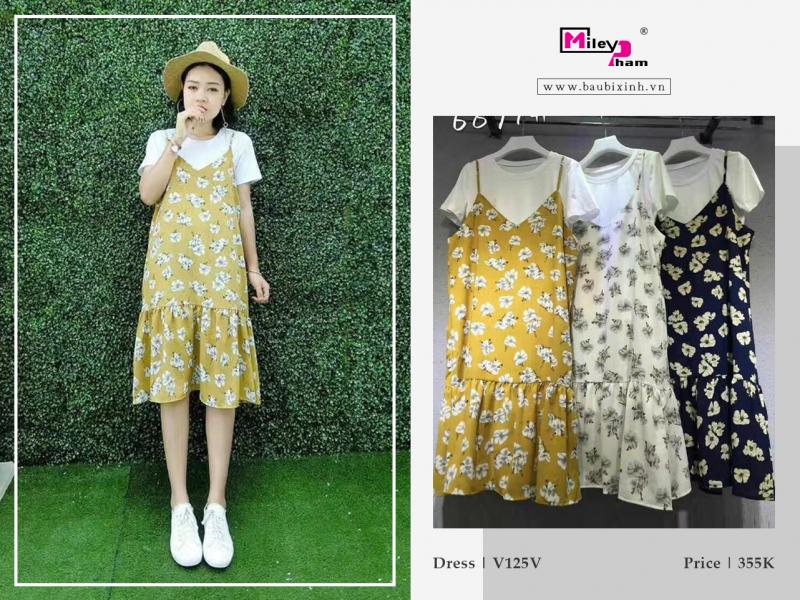 SÉT VÁY LỤA NHĂN HOA PANSY
