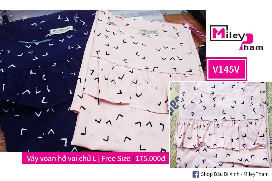 VÁY VOAN HỞ VAI HÌNH CHỮ L
