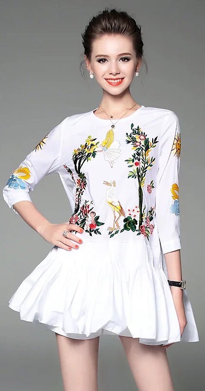 VÁY THÔ XUẤT HÀN THÊU ANGEL
