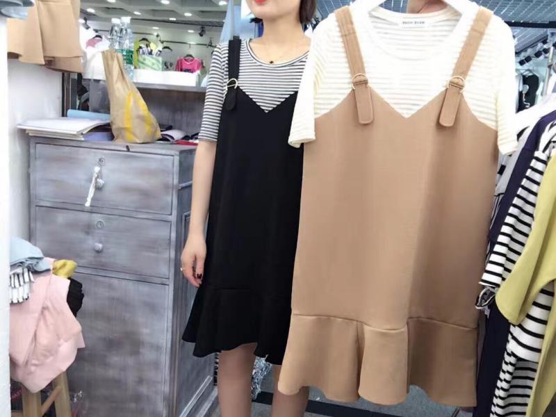 VÁY COTTON SẠN GIẢ YÉM KẺ 830