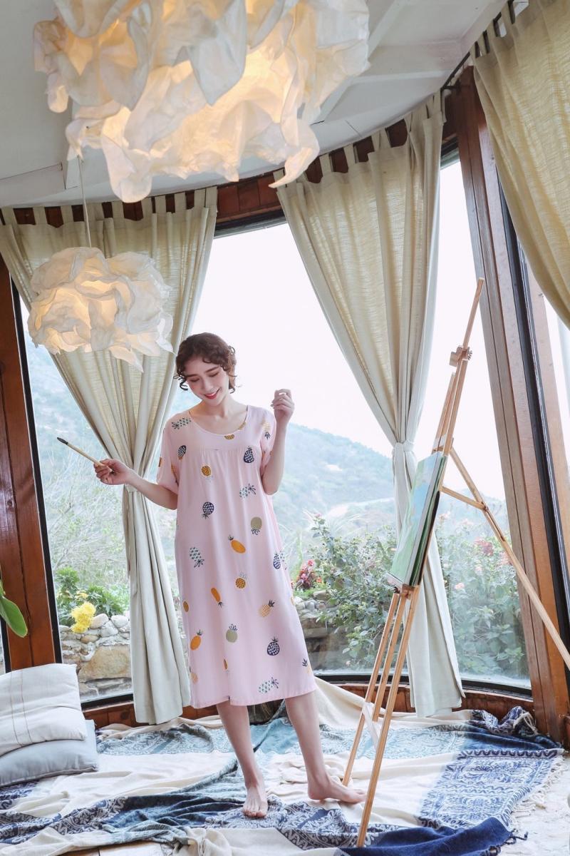 VÁY NGỦ LANH DỨA CHO MẸ BẦU FORM RỘNG