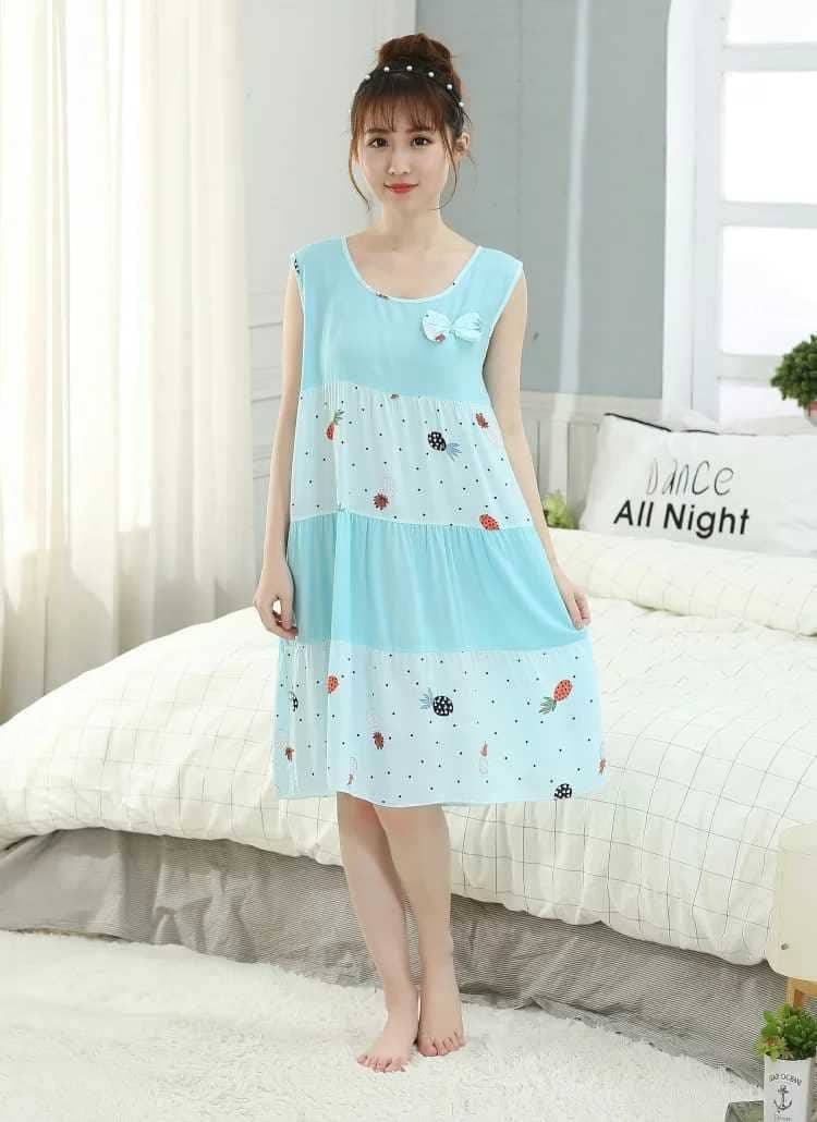 VÁY BÚ LANH NƠ CỔ DỨA CHẤM BI