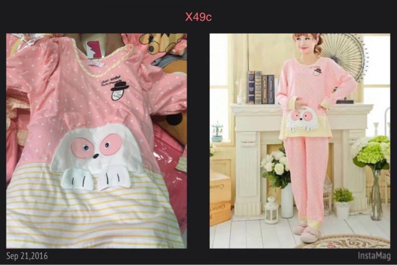 BỘ BẦU BÚ COTON THỎ BÔNG TRẮNG CHẤM BI HỒNG