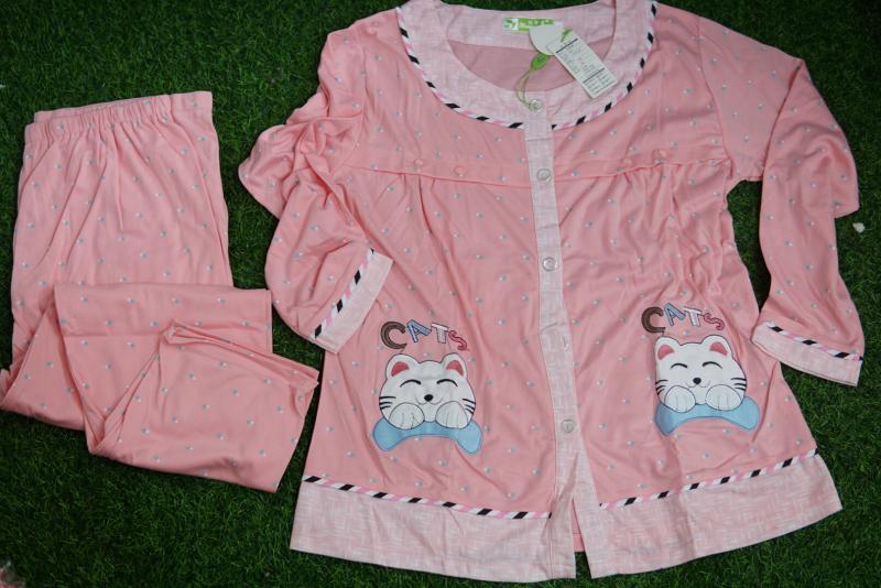 BỘ BẦU BÚ COTON MÈO CAT CHẤM TIM