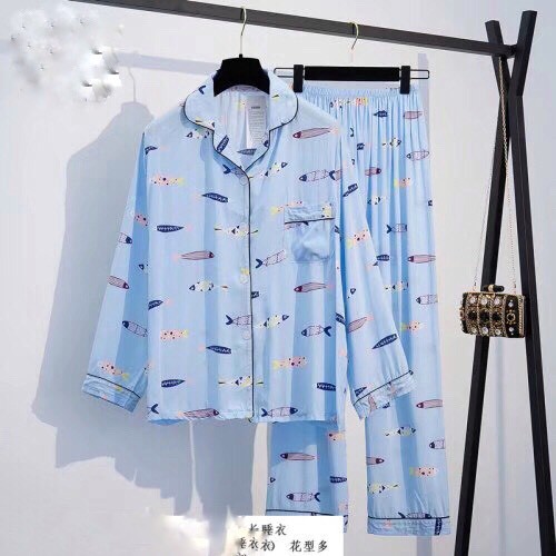 PIJAMA LANH XUẤT KHẨU CÁ NHỎ