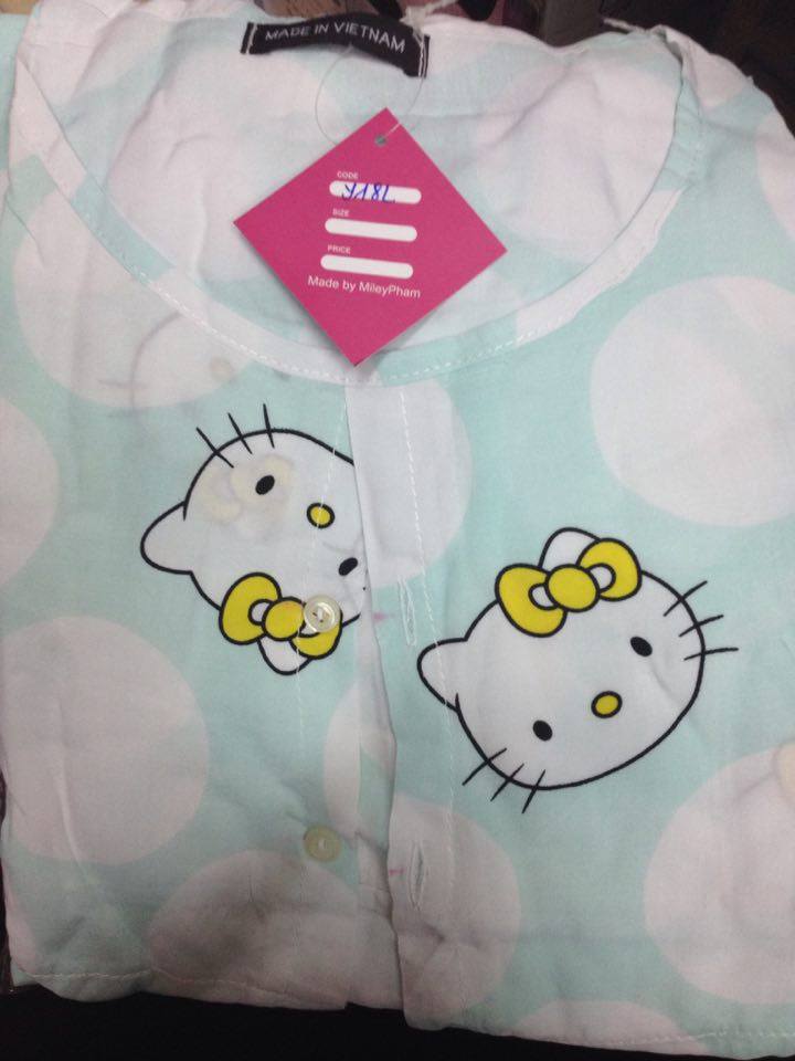 BỘ BÚ LANH MÈO KITTY CHẤM BI TO