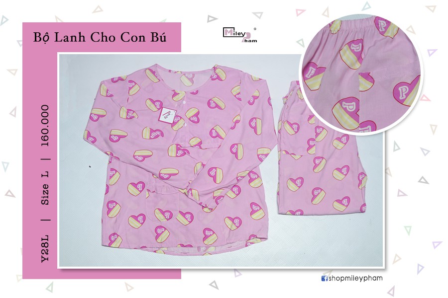 BỘ BÚ LANH LỤA TRÁI TIM HỒNG
