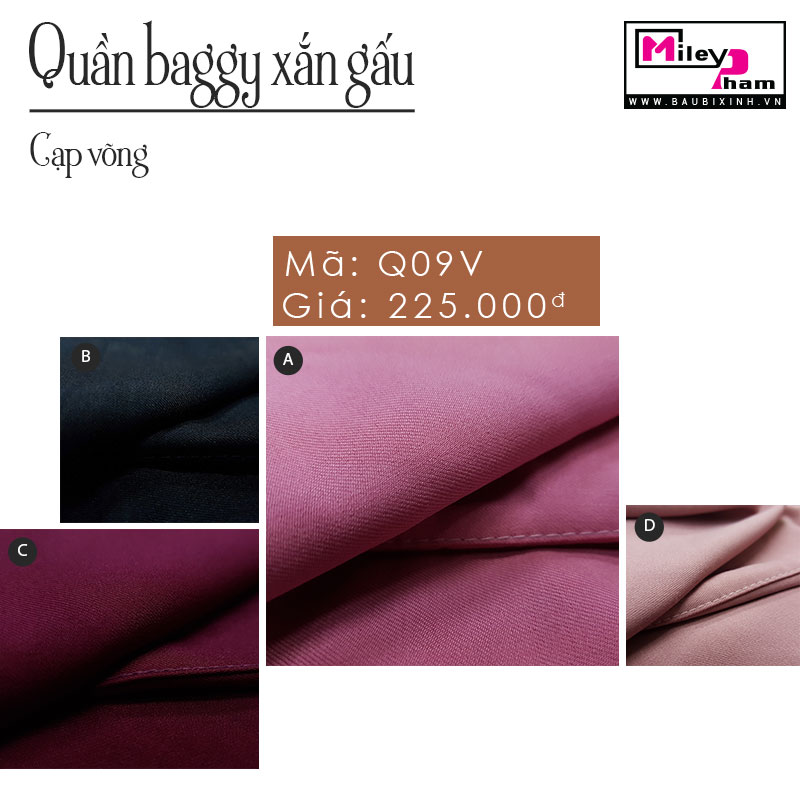 QUẦN BAGGY XẮN GẤU CẠP VÕNG