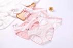 QUẦN LÓT COTON CẠP CHÉO SET PINK