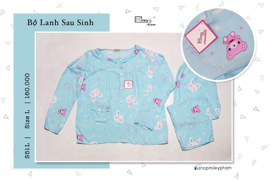 BỘ LANH SAU SINH MẶT THỎ GẤU