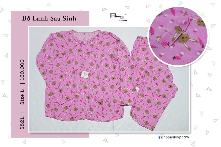BỘ LANH SAU SINH THỎ NÂU CAROT