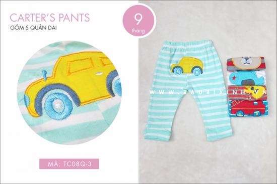 CARTER'S PANTS (1 SET GỒM 5 QUẦN DÀI 9M)