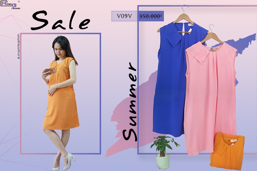 VÁY VOAN SẠN CỔ NƠ XẾP LY SUÔNG RỘNG