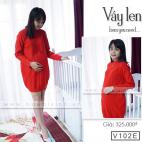 VÁY LEN XỐP CÀI HOA 