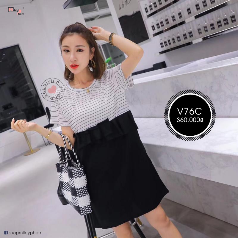 VÁY COTTON HÀN QUỐC KẺ GIẢ YẾM