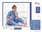 BỘ PIJAMA BẦU BÚ HÌNH ELIP NỀN XANH