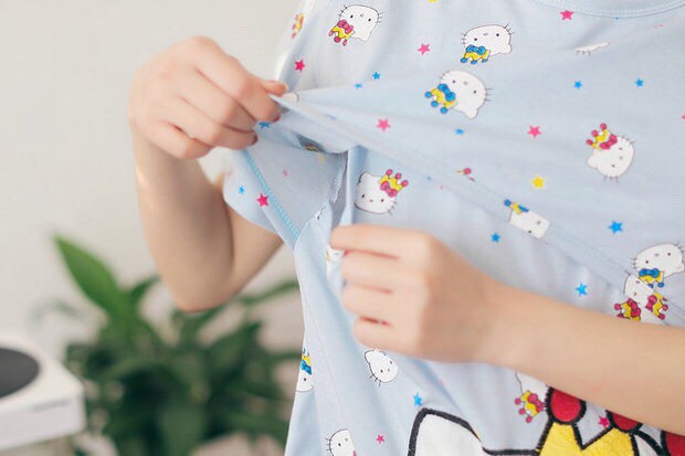 BỘ BẦU BÚ COTTON MÈO TRÁI TIM