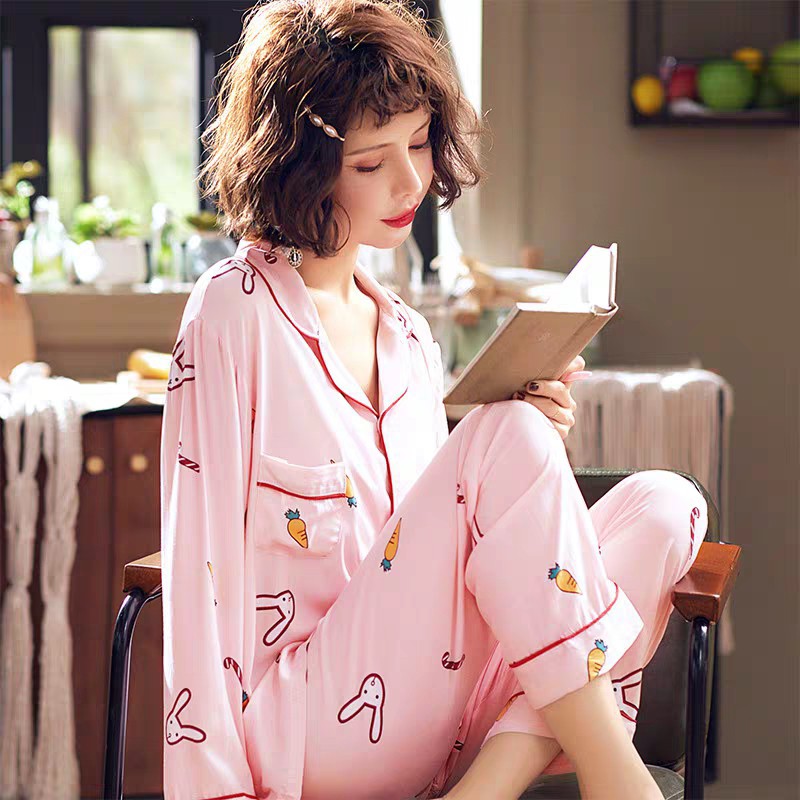 PIJAMA LANH XUẤT KHẨU THỎ CAROT