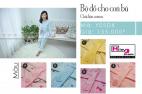 BỘ BÚ COTTON KÉO KHÓA GẤU CHẤM