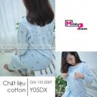 BỘ BÚ COTTON KÉO KHÓA GẤU CHẤM