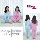 BỘ BÚ COTTON KÉO KHÓA GẤU CHẤM