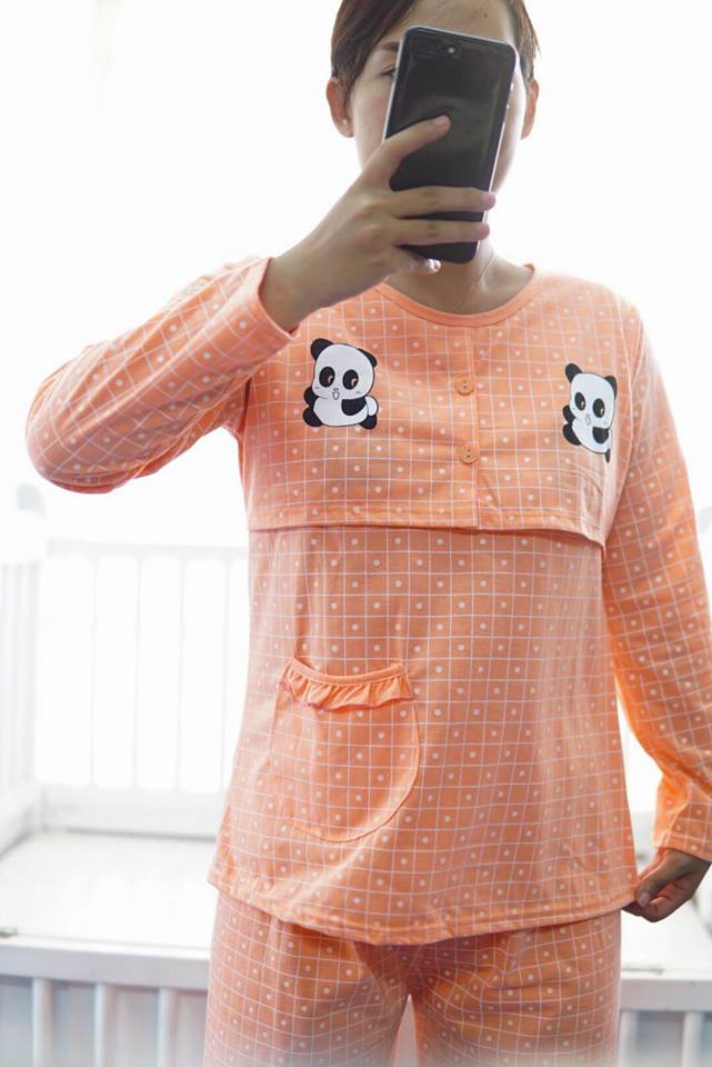BỘ BÚ COTTON THÔ 2 GẤU TRÚC