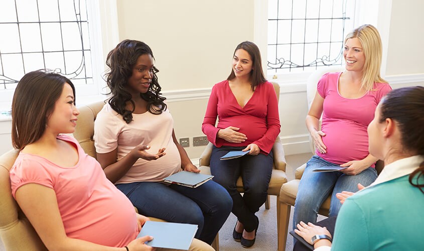 mẹ bầu học tiền sản trước ngày sinh