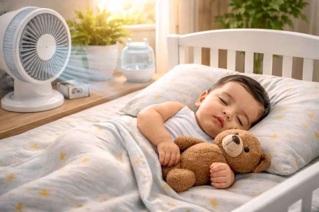 dùng quạt tạo tiếng ổn trắng