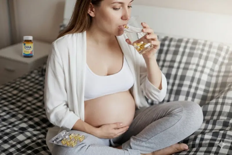 mẹ bầu uống bổ sung dha